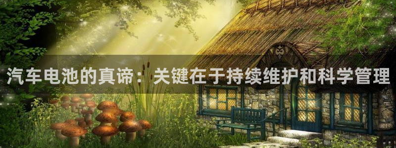 优发国际手机版官网下载：汽车电池的真谛：关键在于持续维护和科学管理