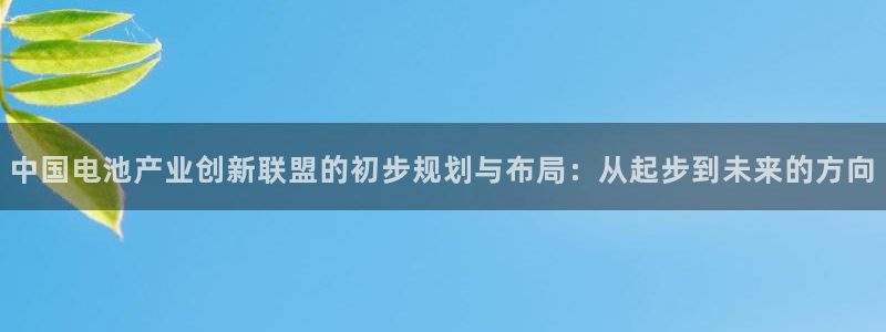 优发娱乐国际线上：中国电池产业创新联盟的初步规划与布局：从起步到未来的方向